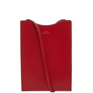A.P.C. JAMIE NECK POUCH in red